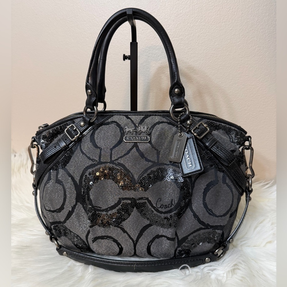 Vintage Coach Madison Sophia Clover Satchel #15946